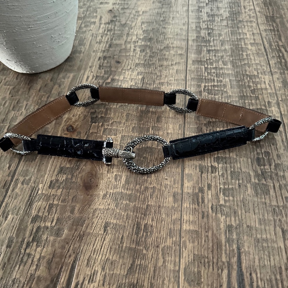 Brighton Black Patent Belt